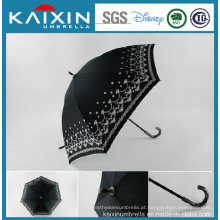 J Shape Handle Black Negócios Umbrella Straight